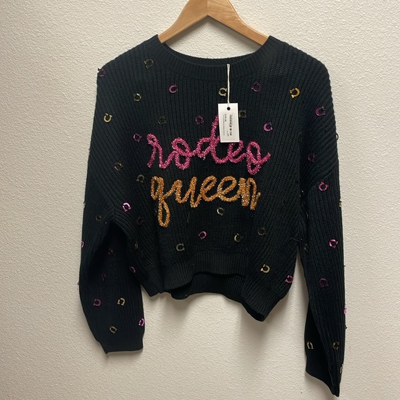 NWT Queen of Sparkles Rodeo Queen sweater - Picture 6 of 14
